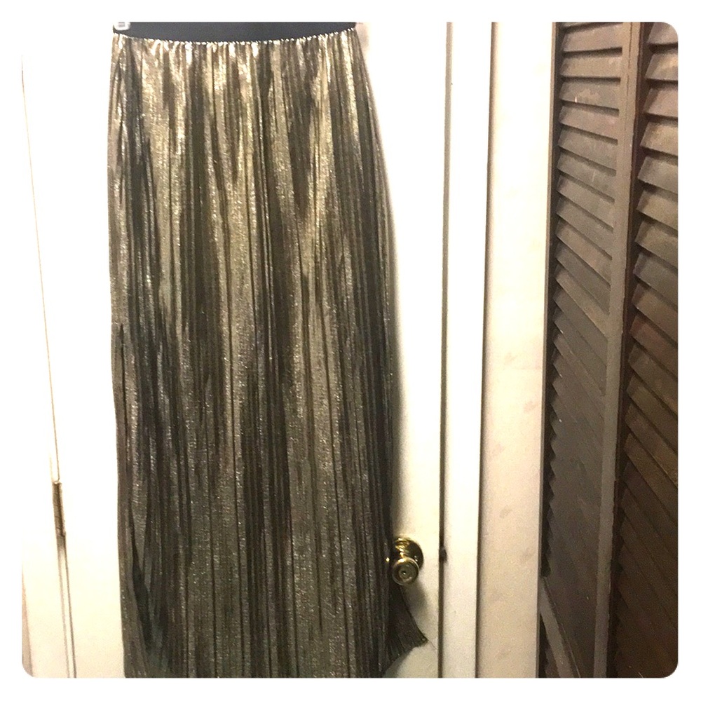 Gold metallic Skirt S/M